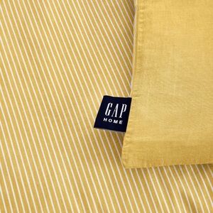 Gap Home 100% ORGANIC COTTON Washed Stripe REVERSIBLE Duvet 2 Piece Set NWT
